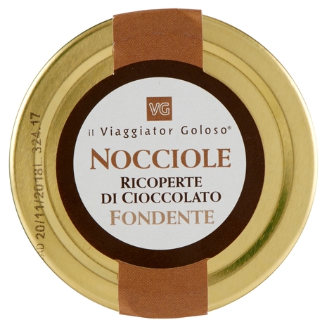 NOCCIOLE ricoperte di cioccolato fondente il Viaggiator Goloso
