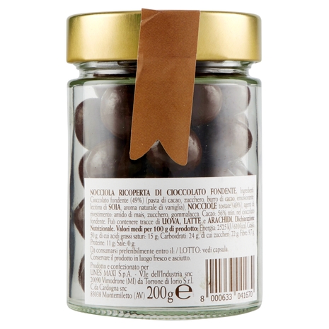 NOCCIOLE ricoperte di cioccolato fondente il Viaggiator Goloso