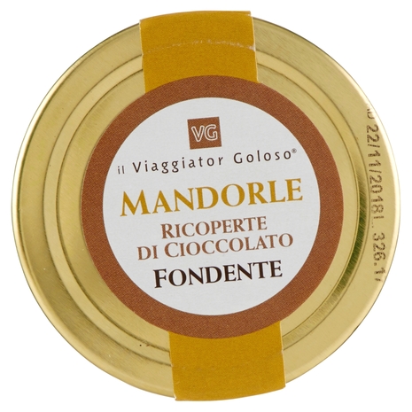 MANDORLE ricoperte di cioccolato fondente il Viaggiator Goloso