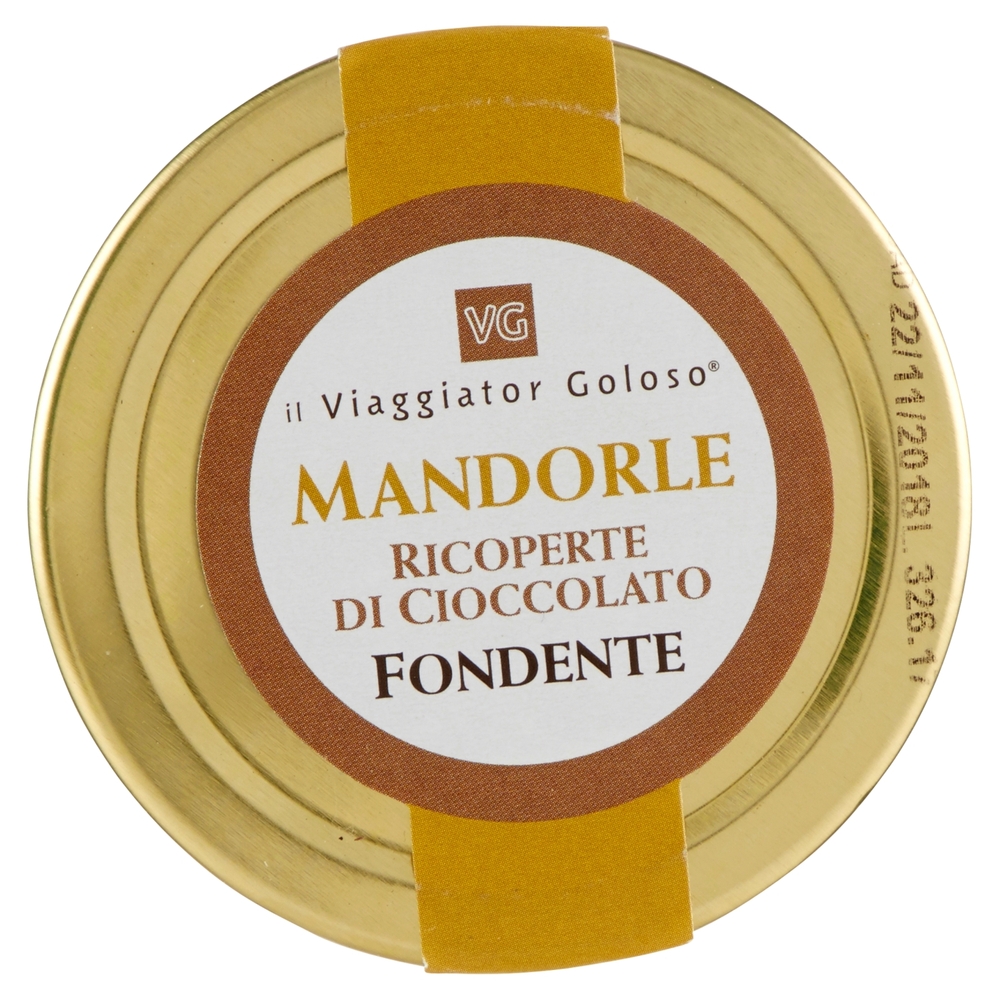 MANDORLE ricoperte di cioccolato fondente il Viaggiator Goloso