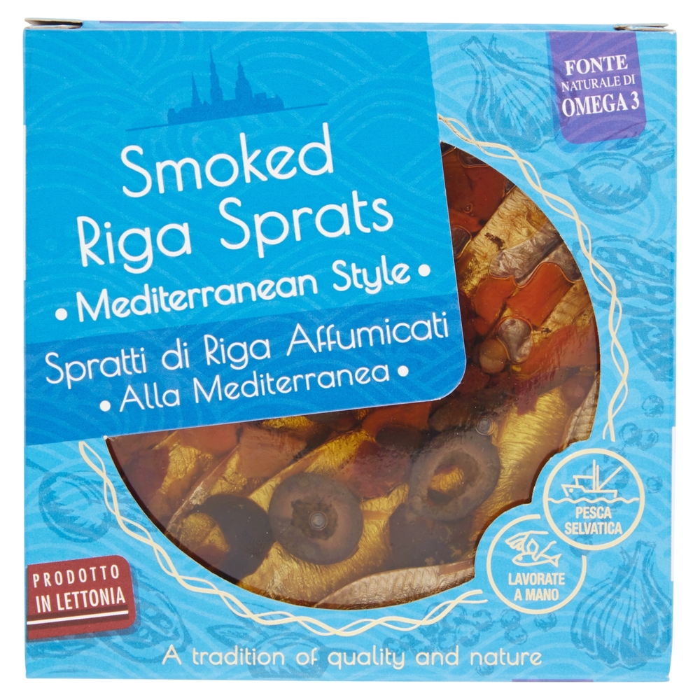 Save Spratti di Riga Affumicati alla Mediterranea 120 g