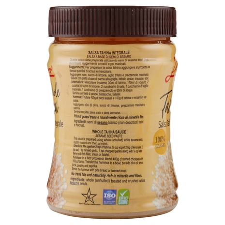 Luxor Whole Tahina Salsa Tahina Integrale 450 g