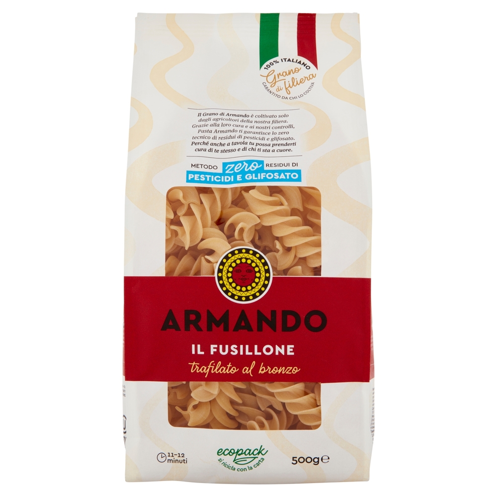 Armando Metodo zero Residui di Pesticidi e Glifosato il Fusillone 500 g