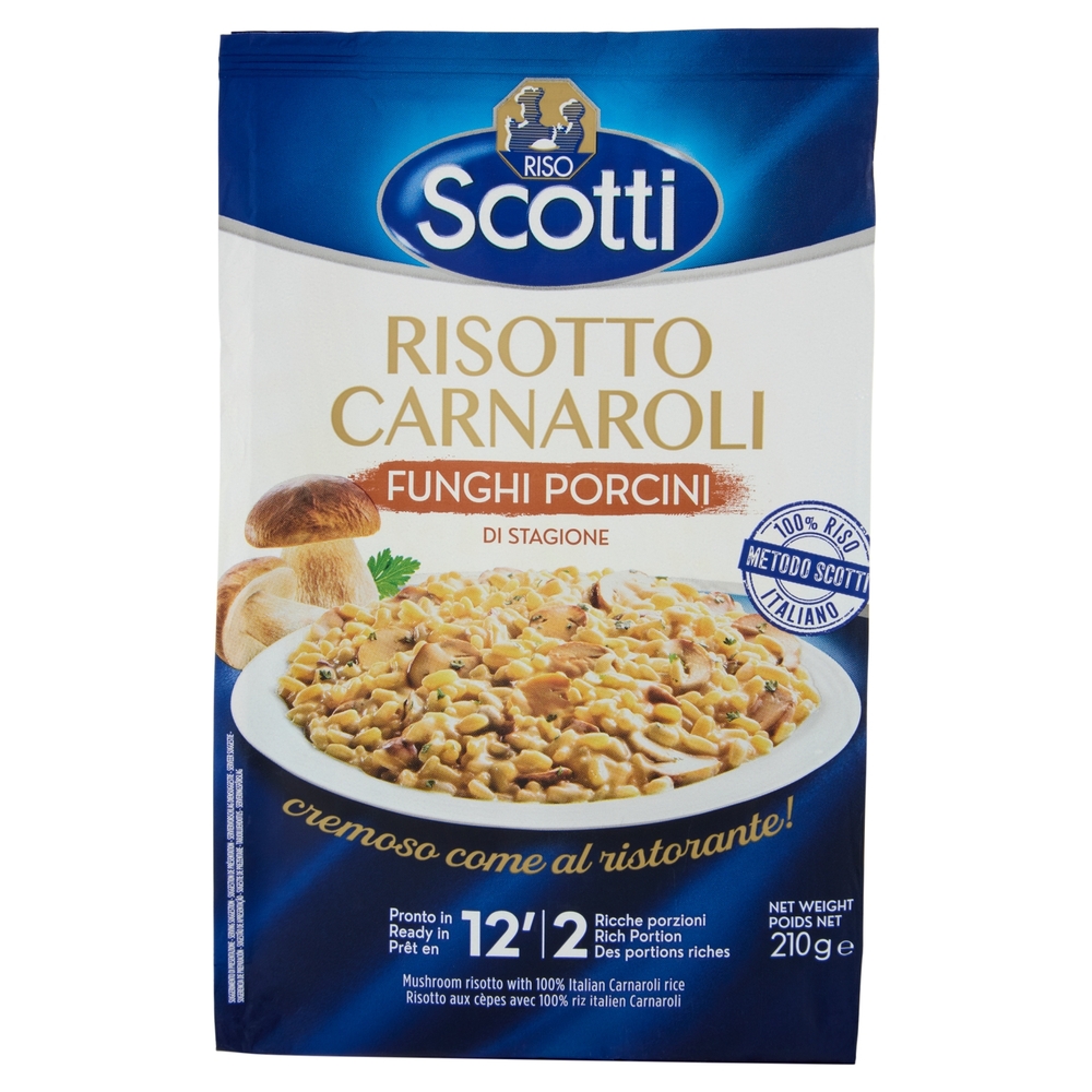 Riso Scotti Risotto Carnaroli Funghi Porcini di Stagione 210 g