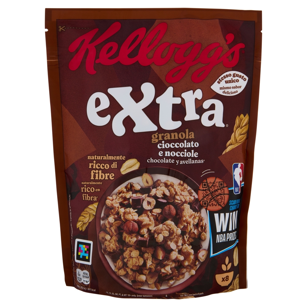 Kellogg's Extra granola cioccolato e nocciole 375 g