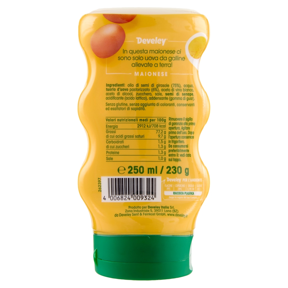 Develey Maionese 100% Ingredienti Naturali 250 ml