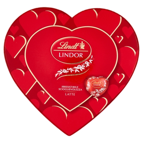 Scatola Cuori Lindt al Latte, 96 g