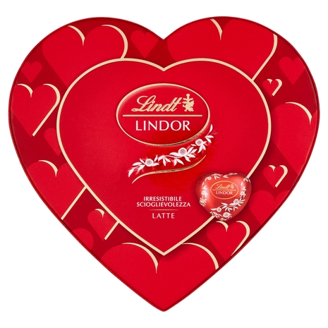 Scatola Cuori Lindt al Latte, 96 g