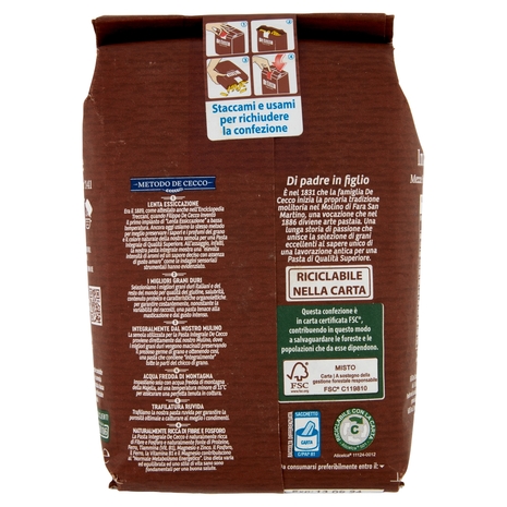 De Cecco Integrale Mezze Penne Rigate n° 141 500 g