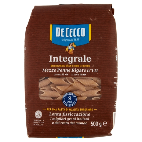 De Cecco Integrale Mezze Penne Rigate n° 141 500 g