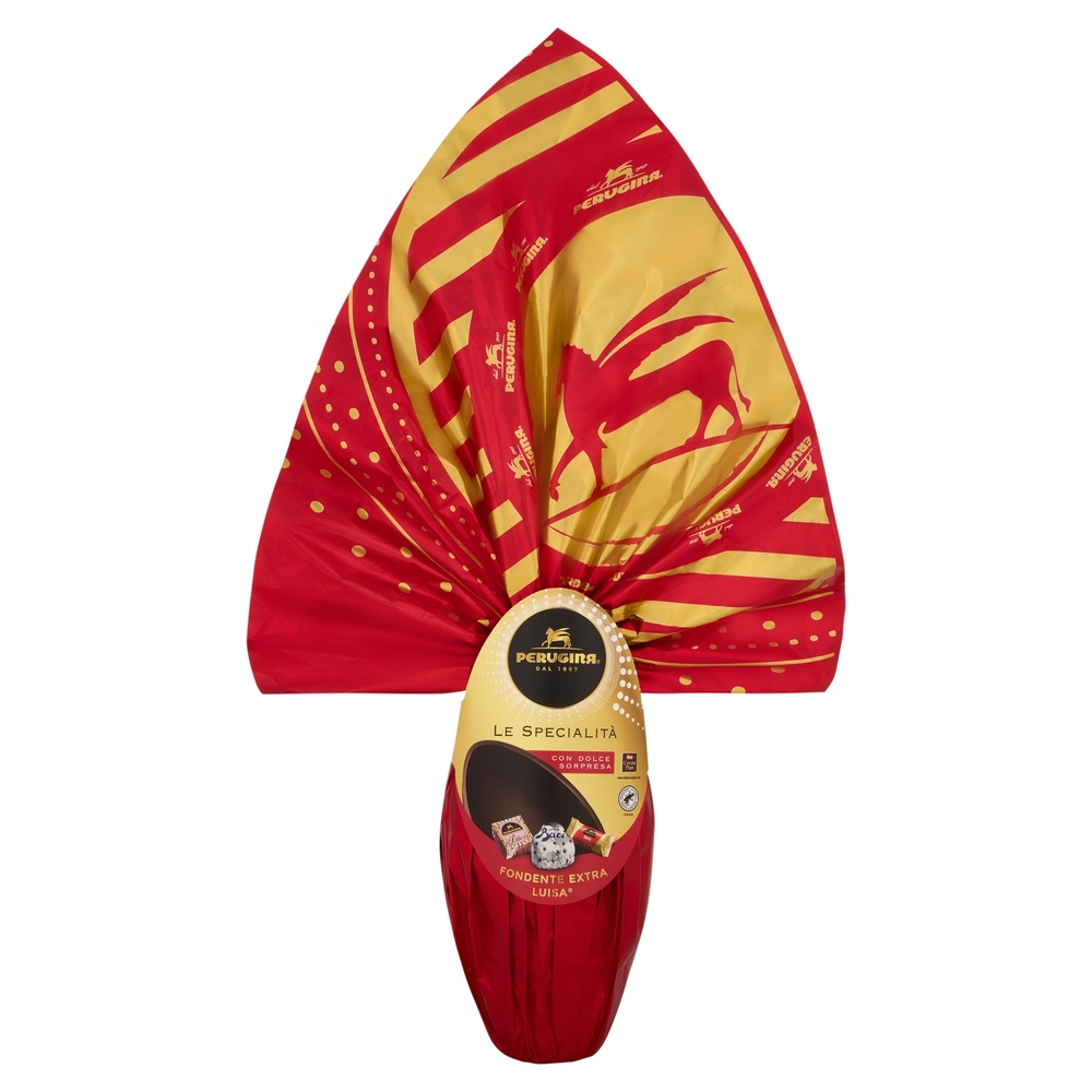 PERUGINA Uovo di Cioccolato Fondente Extra con 3 Cioccolatini Perugina 245 g