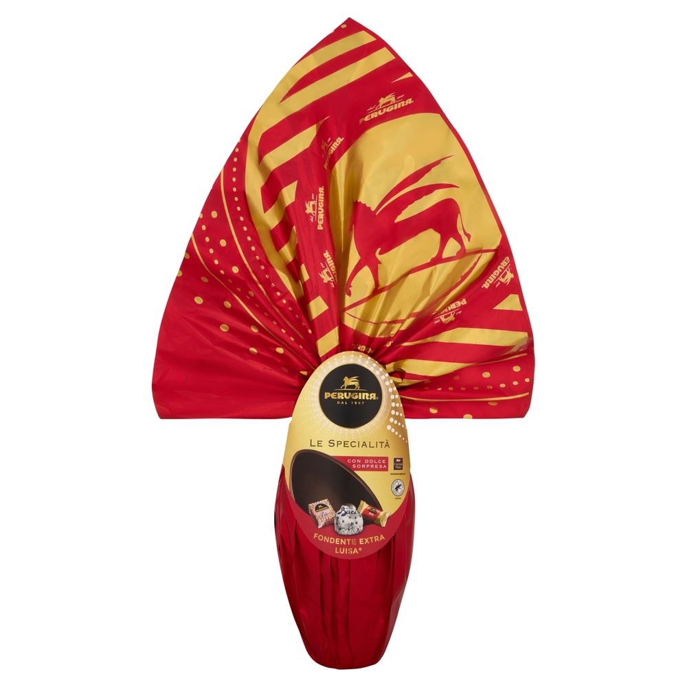 PERUGINA Uovo di Cioccolato Fondente Extra con 3 Cioccolatini Perugina 245 g