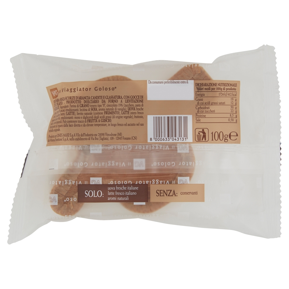 COLOMBINA CIOCCOLATO con gocce di cioccolato fondente il Viaggiator Goloso