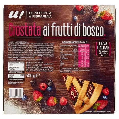 Crostata ai Frutti di Bosco U! Confronta e Risparmia