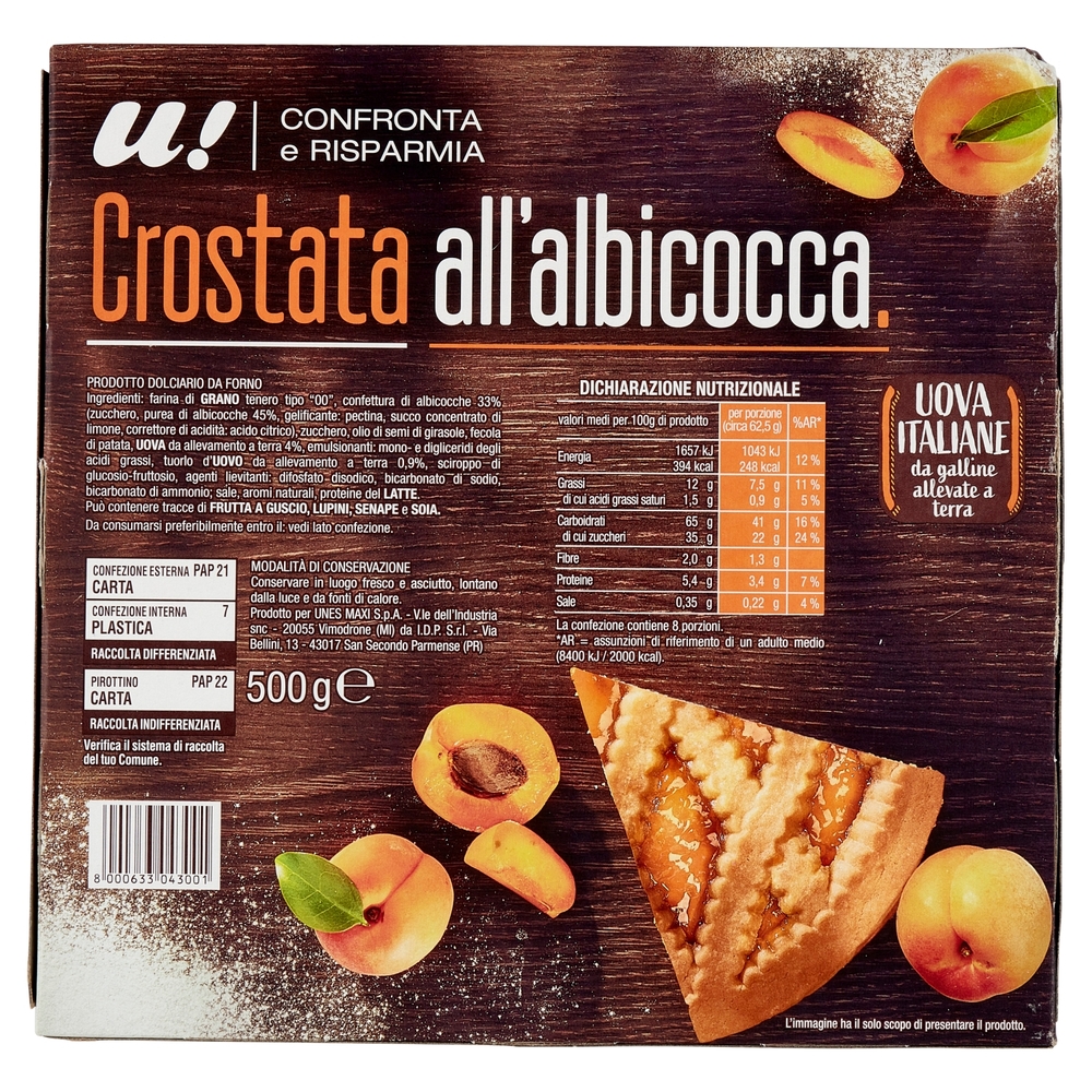 Crostata all'Albicocca U! Confronta e Risparmia