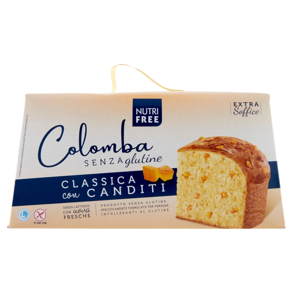 Nutrifree Colomba Senza glutine Classica con Canditi 550 g