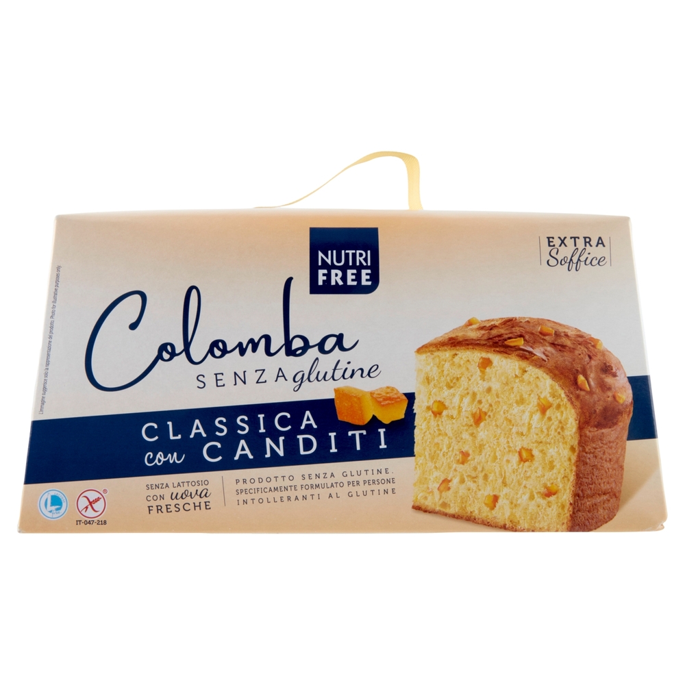 Nutrifree Colomba Senza glutine Classica con Canditi 550 g