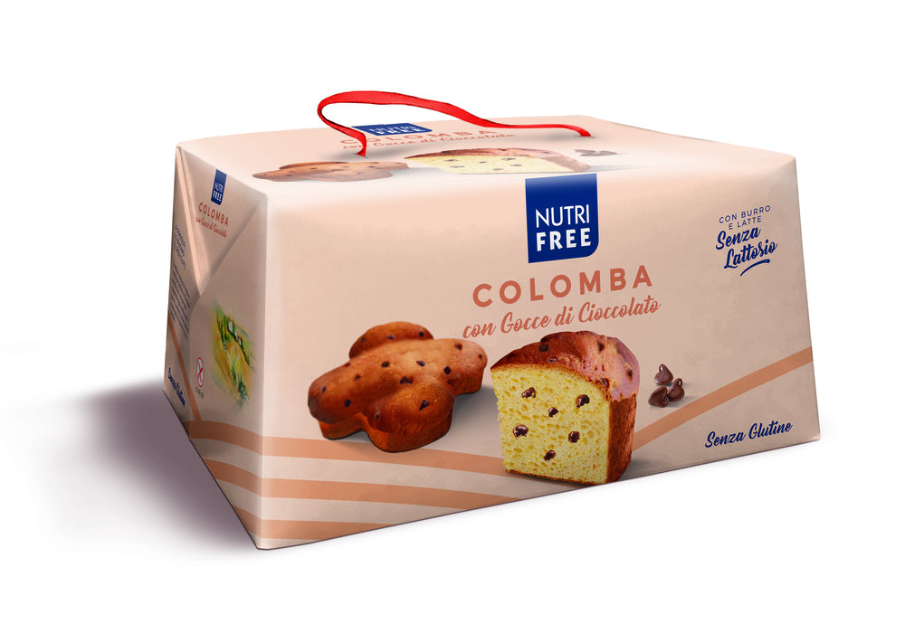Nutrifree Colomba Senza glutine con Gocce di Cioccolato 550 g
