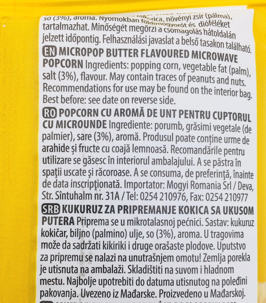 mogyi Micro Pop Butter Flavoured 100 g