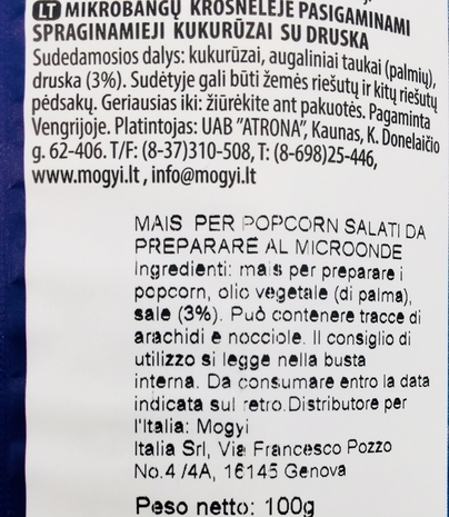 mogyi Micro Pop Salted 100 g