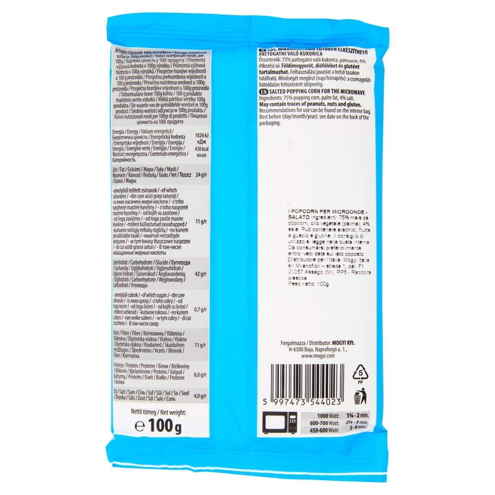 mogyi Micro Pop Salted 100 g