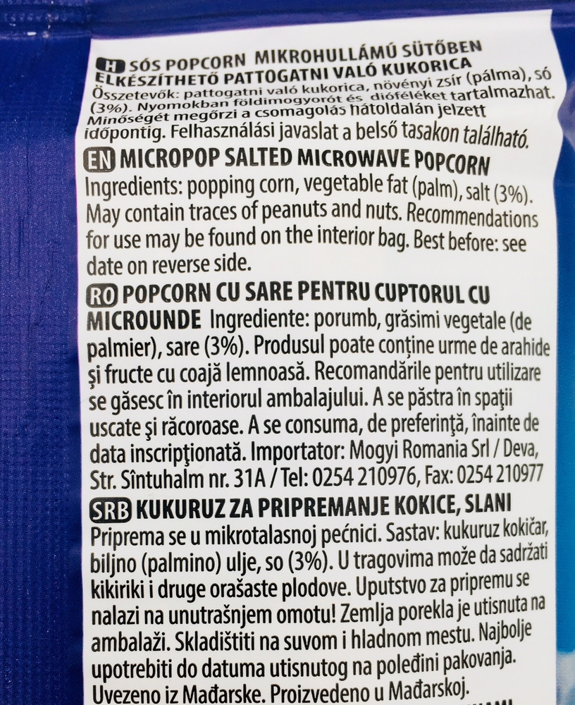 mogyi Micro Pop Salted 100 g