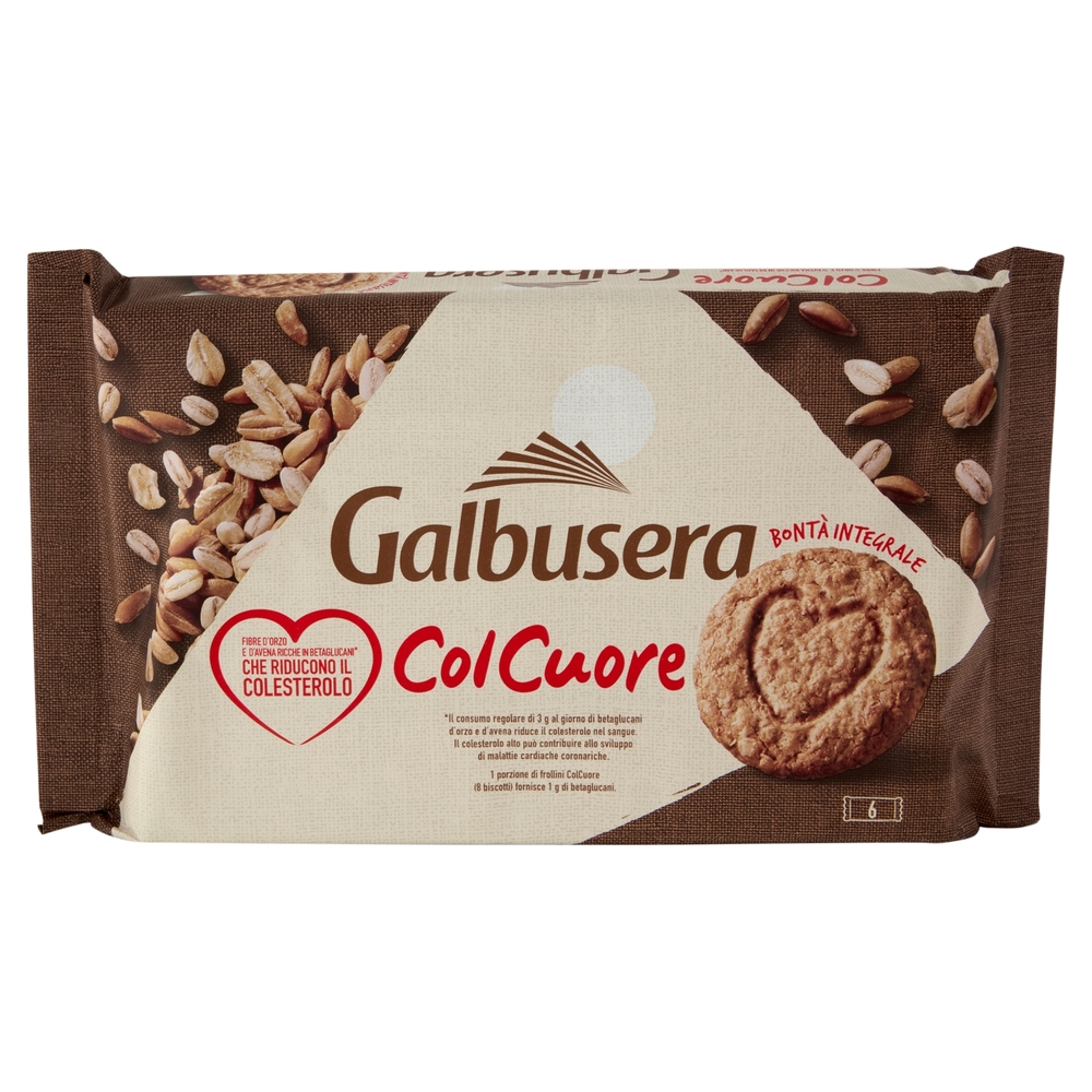 Galbusera ColCuore Ricchi di Fibre con Betaglucani* d'Orzo e d'Avena 6 x 50 g