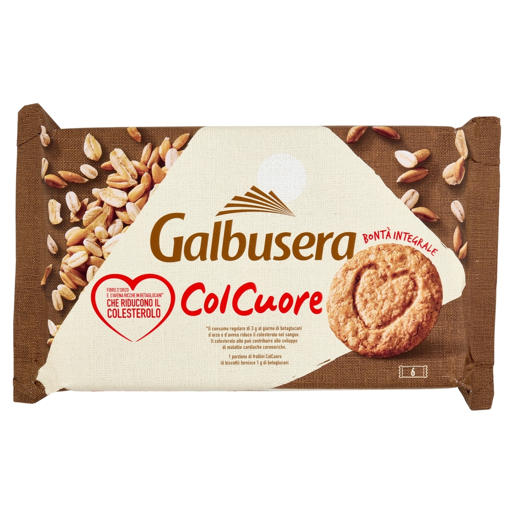 Galbusera ColCuore Ricchi di Fibre con Betaglucani* d'Orzo e d'Avena 6 x 50 g
