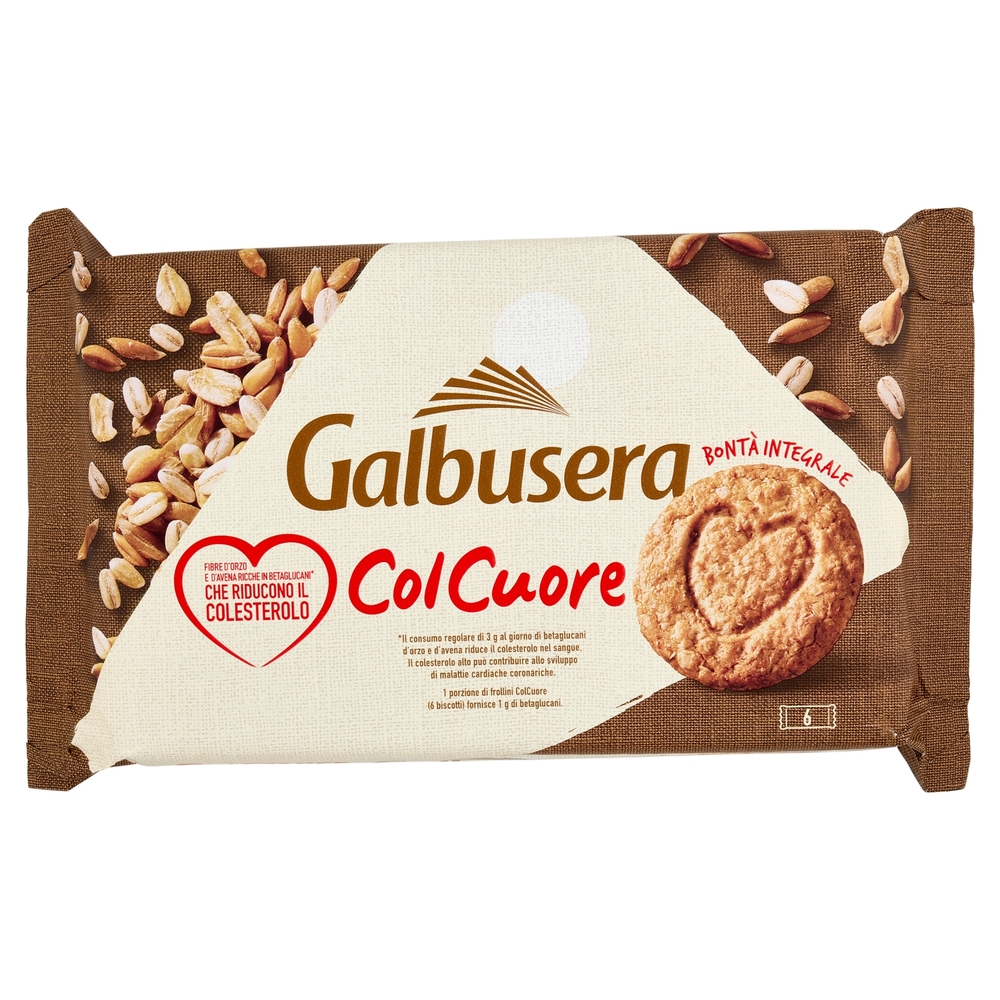 Galbusera ColCuore Ricchi di Fibre con Betaglucani* d'Orzo e d'Avena 6 x 50 g