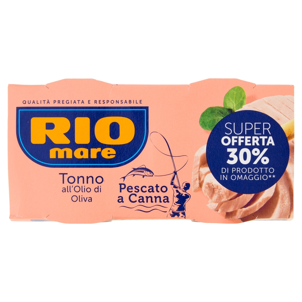 Rio mare Tonno all'Olio di Oliva Pescato a Canna 2 x 160 g