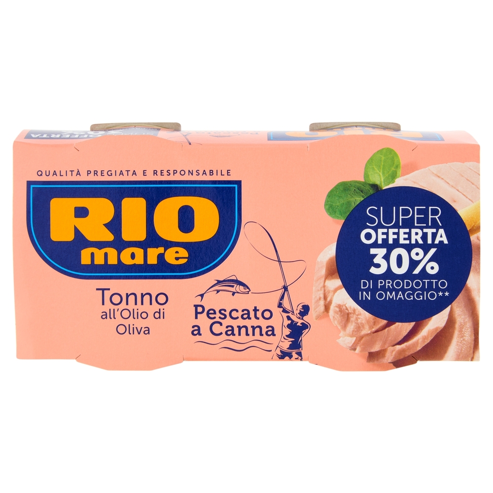Rio mare Tonno all'Olio di Oliva Pescato a Canna 2 x 160 g