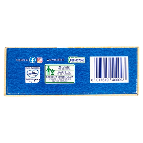 MELLIN Pastina 100% Naturale Tempestina con farina Grano Tenero 320 g
