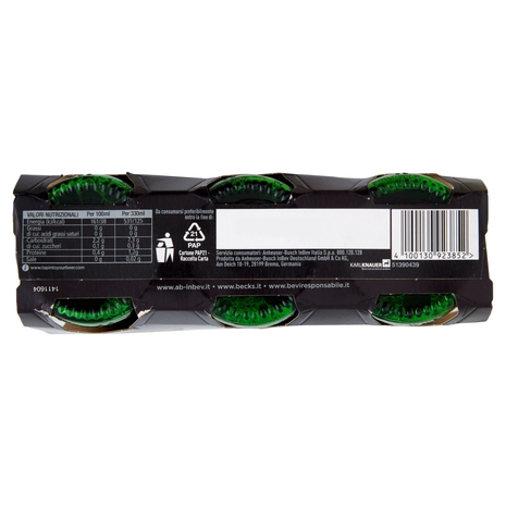 BECK'S Birra pilsner tedesca bottiglia 3x33cl