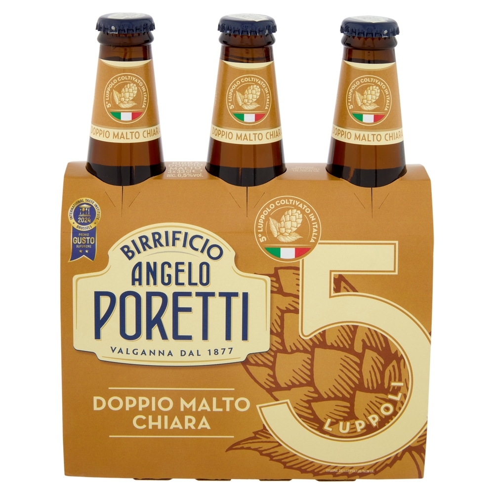 Birrificio Angelo Poretti Bock Chiara 5 Luppoli 3 x 33 cl