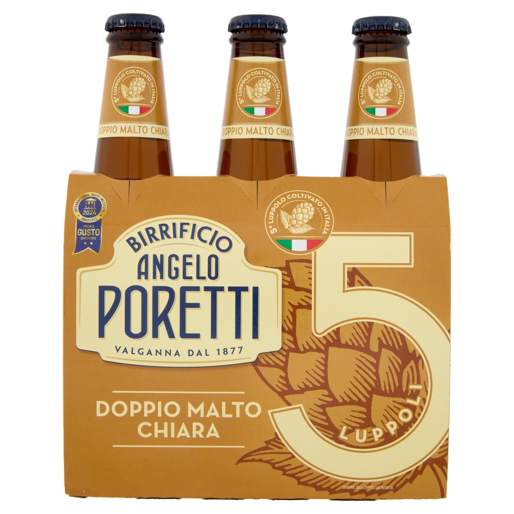 Birrificio Angelo Poretti Bock Chiara 5 Luppoli 3 x 33 cl