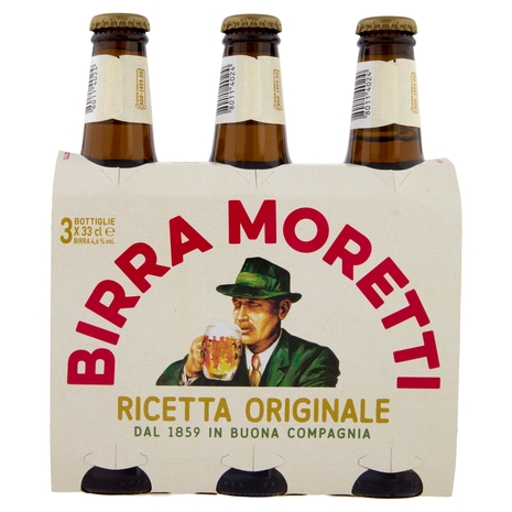 Birra Moretti Ricetta Originale 3 x 33 cl