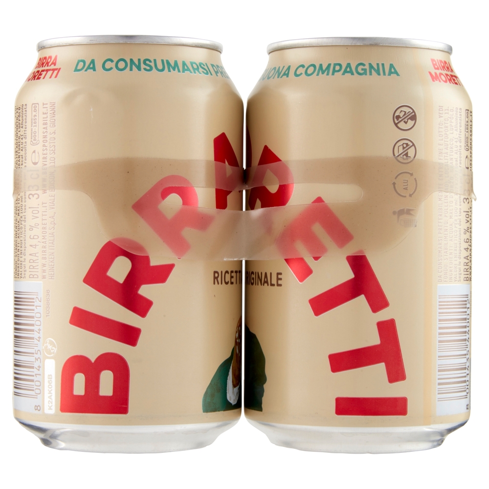 Birra Moretti Ricetta Originale 2 x 33 cl