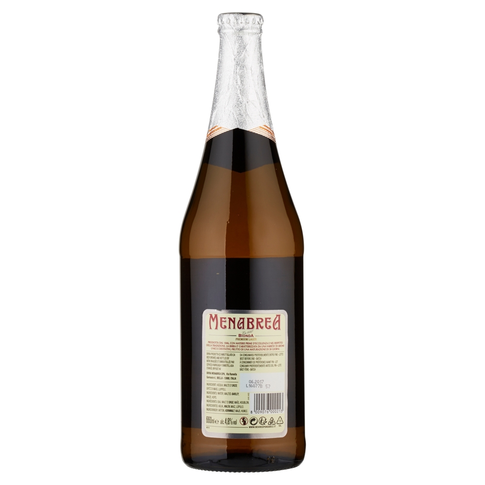Menabrea La 150° Bionda Premium Lager 660 ml