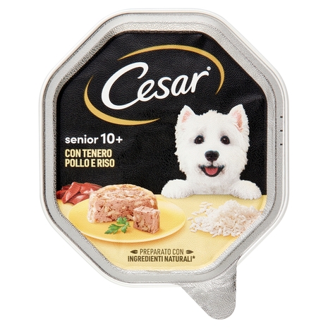 Cesar senior 10+ con Tenero Pollo e Riso 150 g