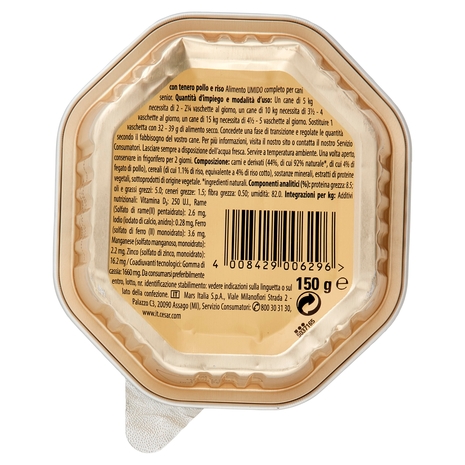 Cesar senior 10+ con Tenero Pollo e Riso 150 g