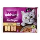 Whiskas Pure Delight Tenere Delicatezze in gelatina con pollo, con tacchino 4 x 85 g