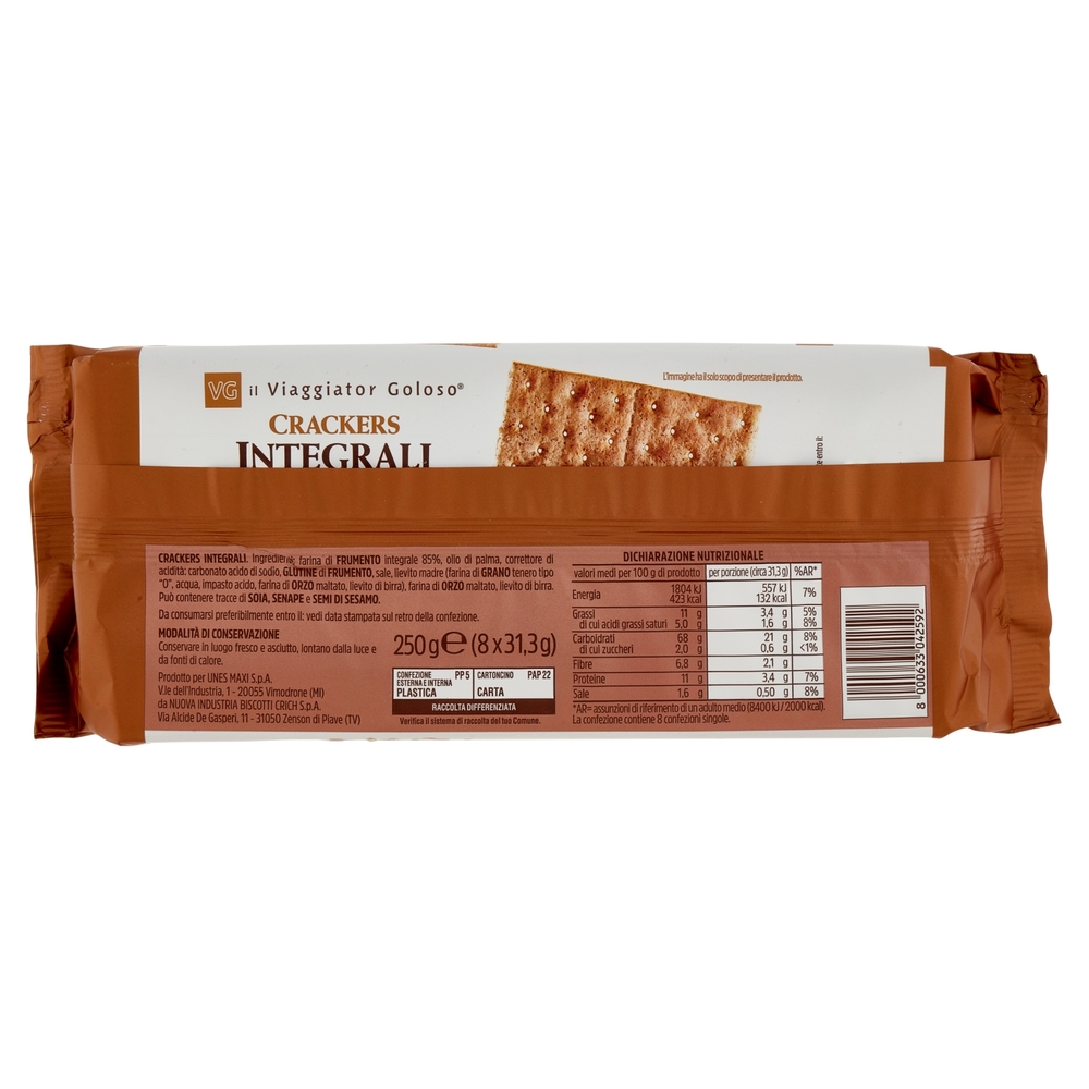 Crackers Integrali Il Viaggiator Goloso