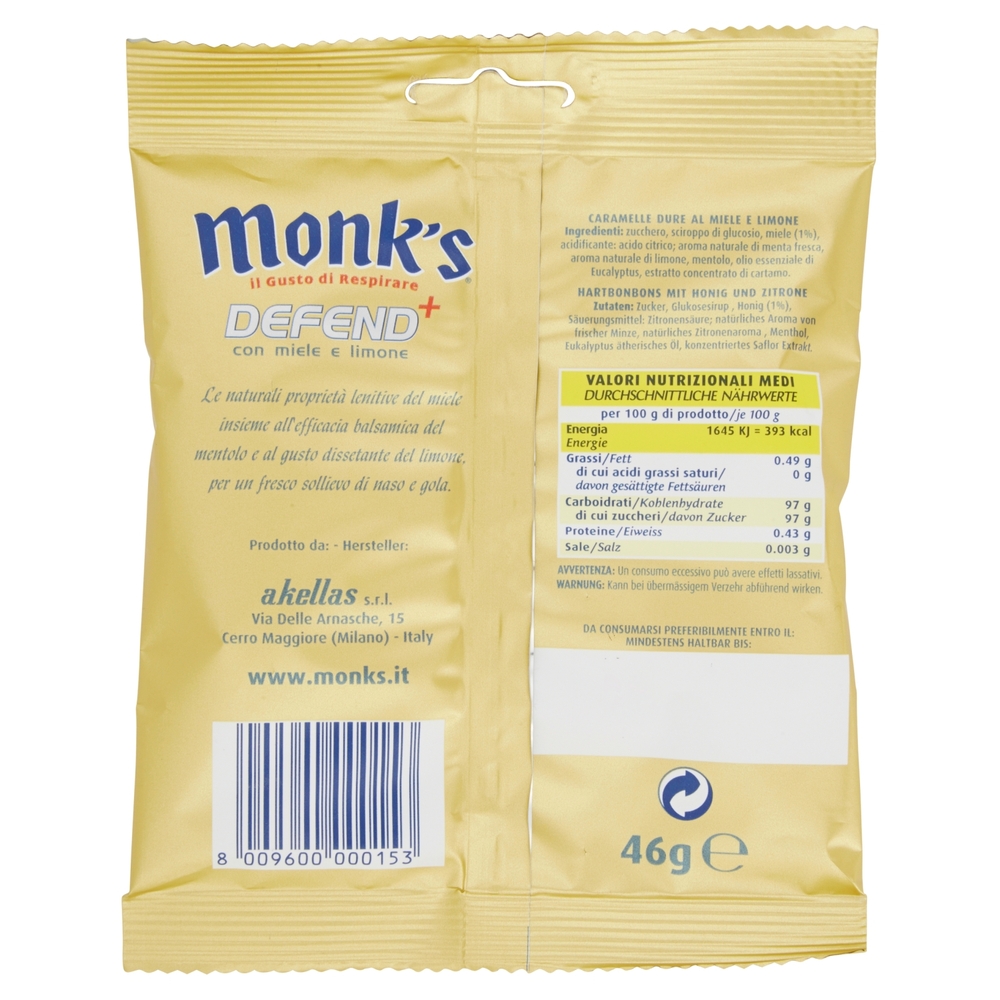 Monk's Defend? con miele e limone 46 g