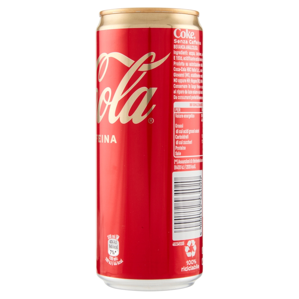 COCA-COLA Senza Caffeina Lattina 330 ml