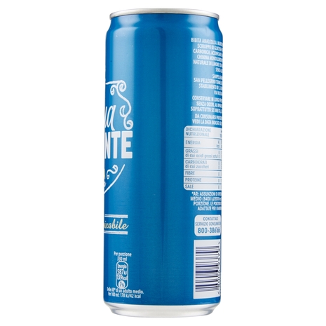 RECOARO ACQUA BRILLANTE Bibita Gassata, Acqua Tonica 33cl, Lattina