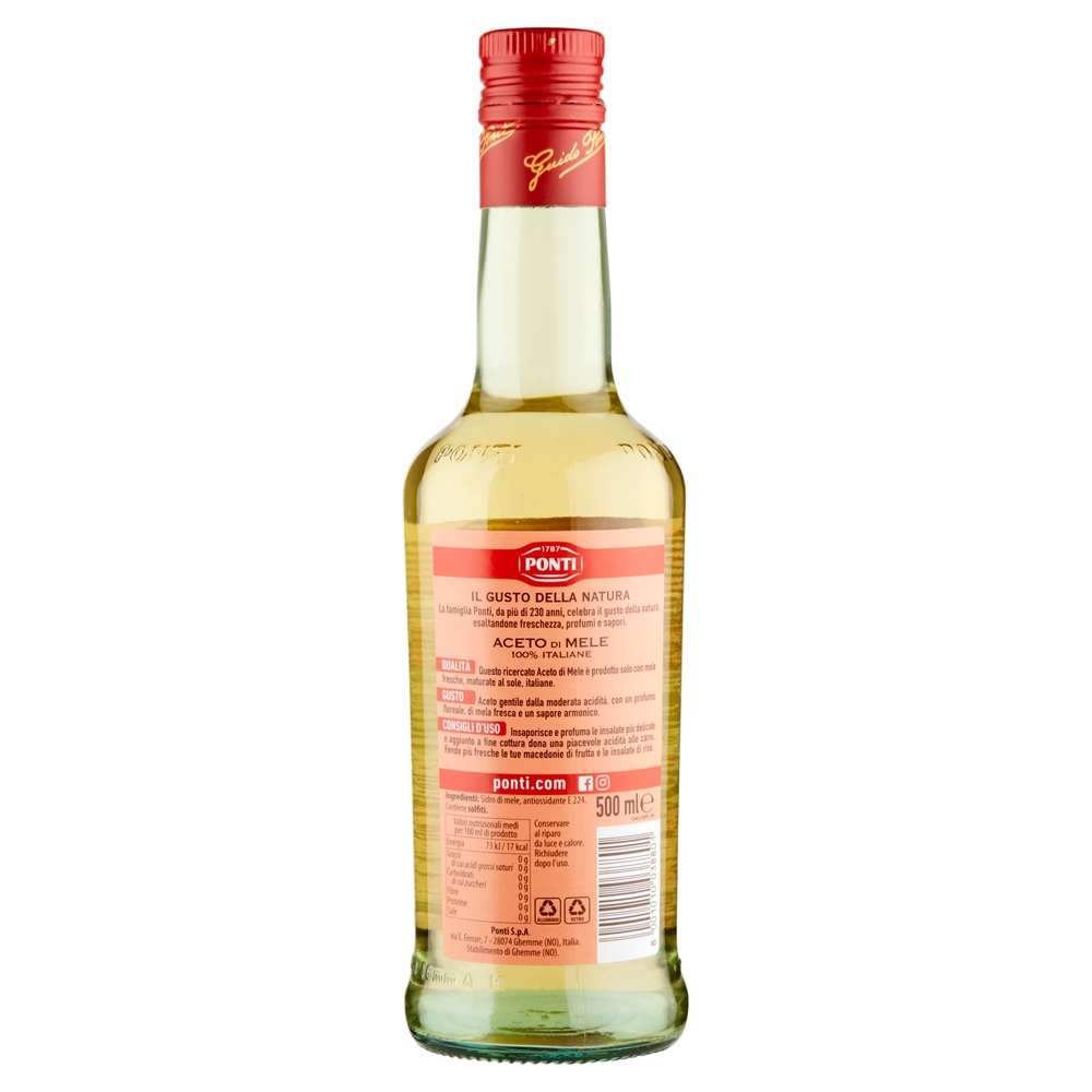 Ponti Aceto di Mele 100% Italiane 500 ml