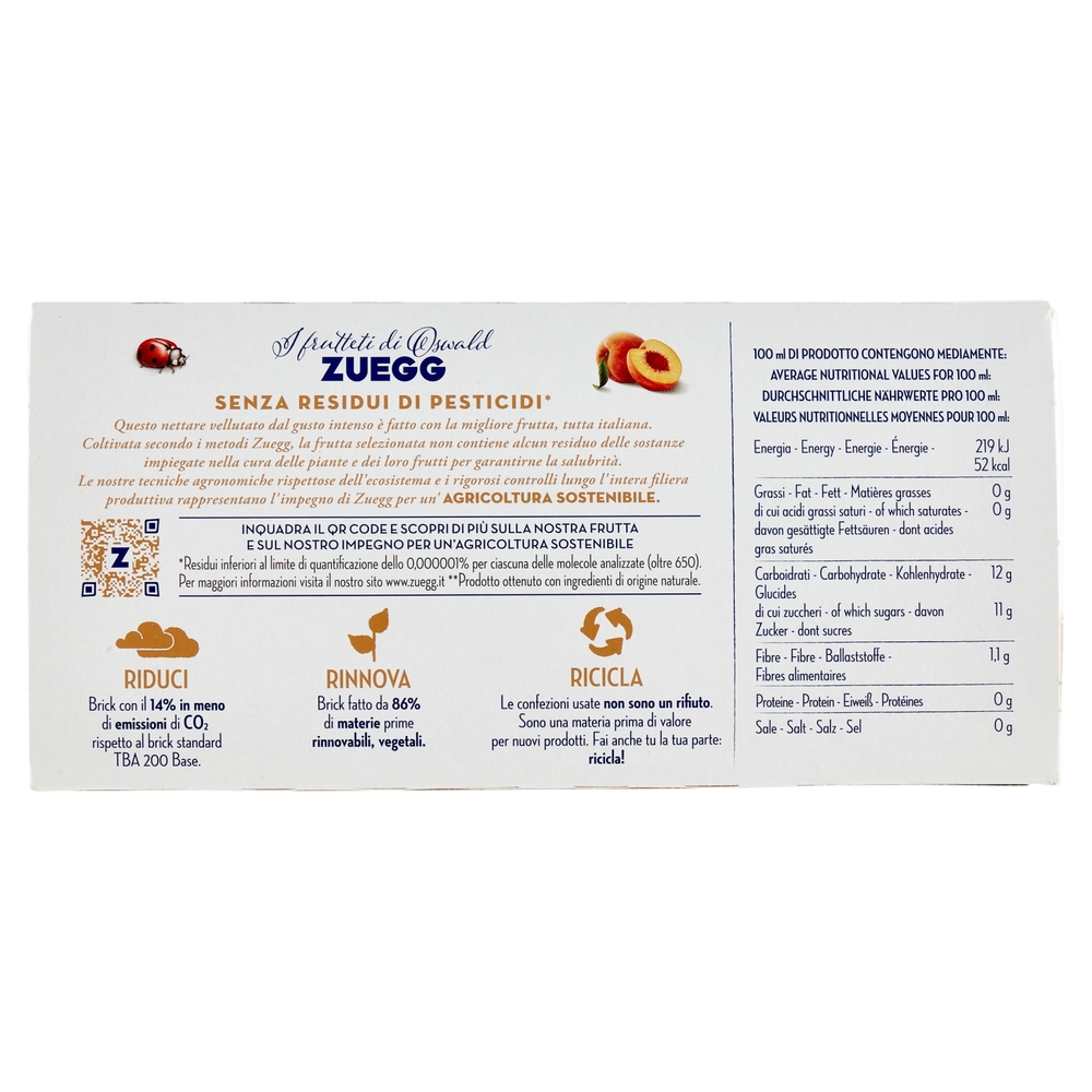 Zuegg I frutteti di Oswald Zuegg Pesche Italiane 3 x 200 ml