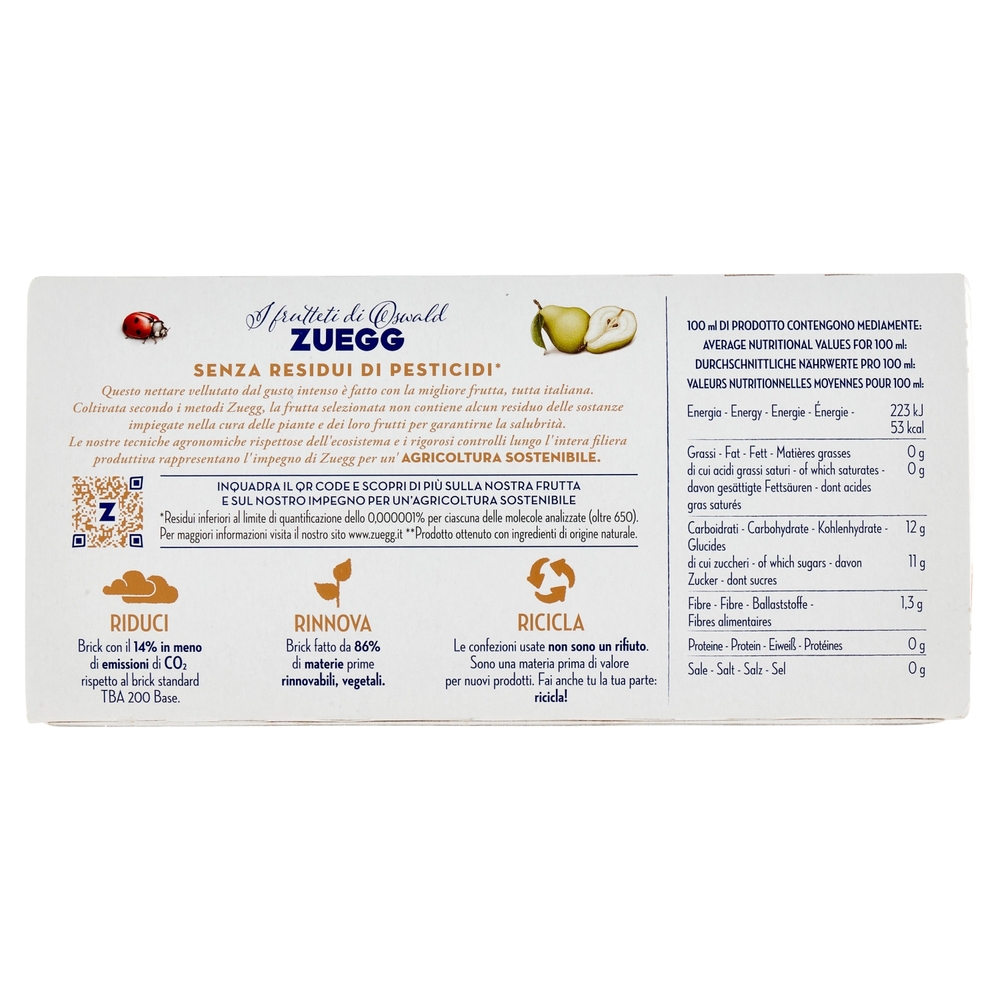 Zuegg I frutteti di Oswald Zuegg Pere Italiane 3 x 200 ml