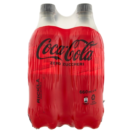 COCA-COLA Zero Zuccheri PET 4 x 660 ml