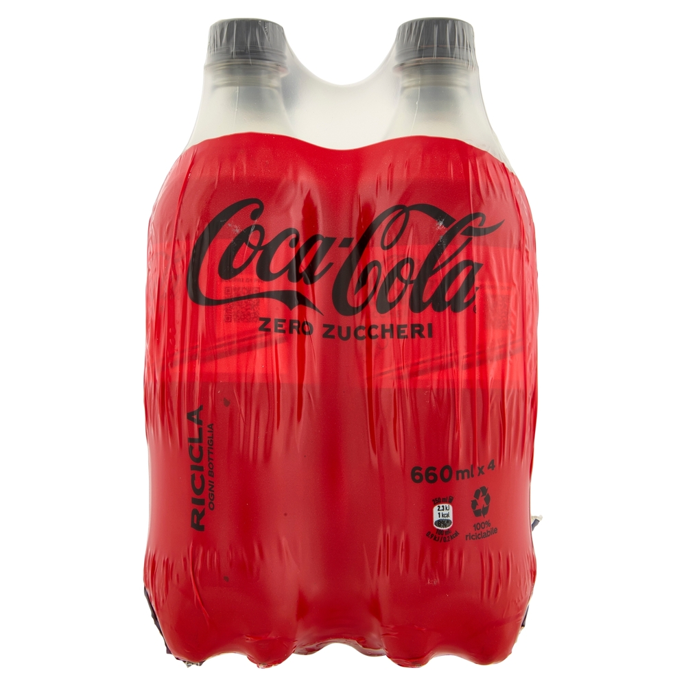 COCA-COLA Zero Zuccheri PET 4 x 660 ml